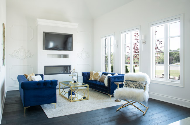 Arbour Vale blue living room