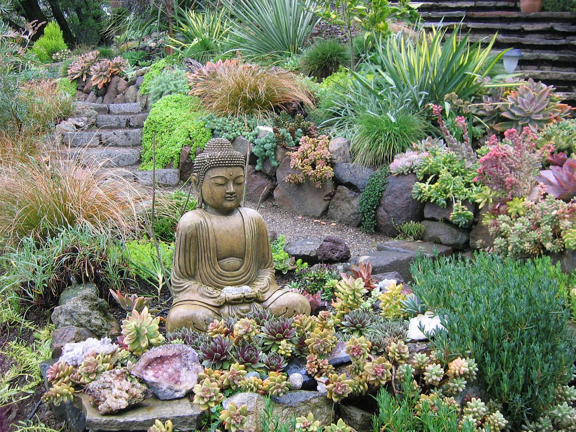Buddha in garden