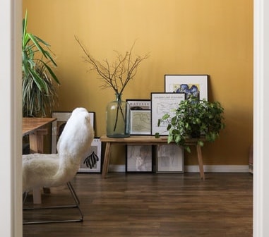 yellow wall interior