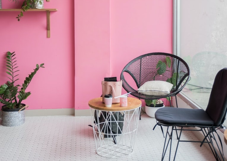 pink wall